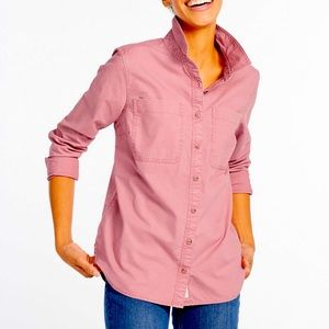 L.l. bean heritage sunwashed canvas button up shirt long sleeve